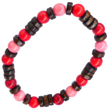 BX102 Браслет 8 мм, камень, дерево