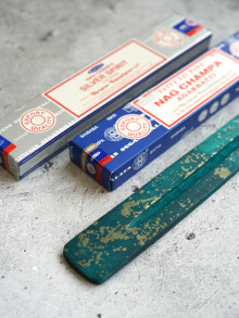 Благовония Satya Nag Champa & Silver Spirit + подставка