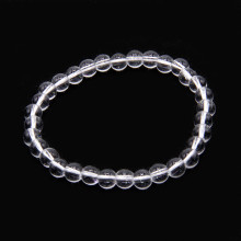 Браслет из камня Горный хрусталь 6мм дарует интуицию и сверхспособности