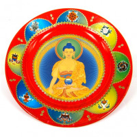 TAR01 Тарелка декоративная Будда 20см керамика