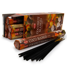 Благовония HEM шестигранники COCONUT-MANGO Благовония HEM шестигранники COCONUT-MANGO
