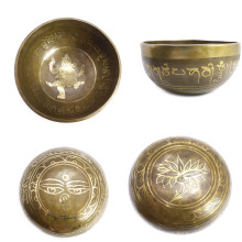 Чаша поющая ГАНЕШ ручная ковка 9 металлов вес от 651 до 800г d-8см h-14,5-15см ХРУПКОЕ