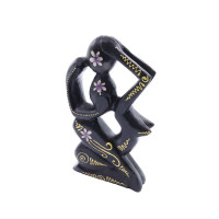 Статуэтка абстракция BLACK Горячий поцелуй 20см дерево Албезия