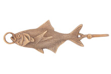 Вешалка-крючок  Пи6561 (антик) "Рыба"
