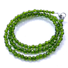 Бусы Шпинель цвет Хаки d-3мм 43см с алмазной огранкой