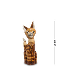 Фигурка "Кошка" (албезия, о.Бали) сред. 25см