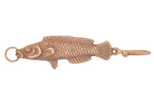 Вешалка-крючок  Пи6862 (антик) "Рыба"