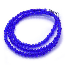 Бусы Шпинель Небесно-синияя лазурь d-3мм 43см с алмазной огранкой Бусы Шпинель Небесно-синияя лазурь d-3мм 43см с алмазной огранкой