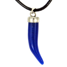 AK22 Талисман из камня на Просветление (Koшaчий глaз синий), со шнурком