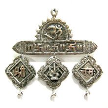 Подвеска Шрим Ганеш Нама для привлечения денег 20х17см металл