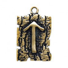 BV05-07 Амулет № 07, Руна Треба, бронза, 19*30мм (СР ) BV05-07 Амулет № 07, Руна Треба, бронза, 19*30мм (СР )