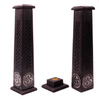 Подставка Башня под благовония деревo резное