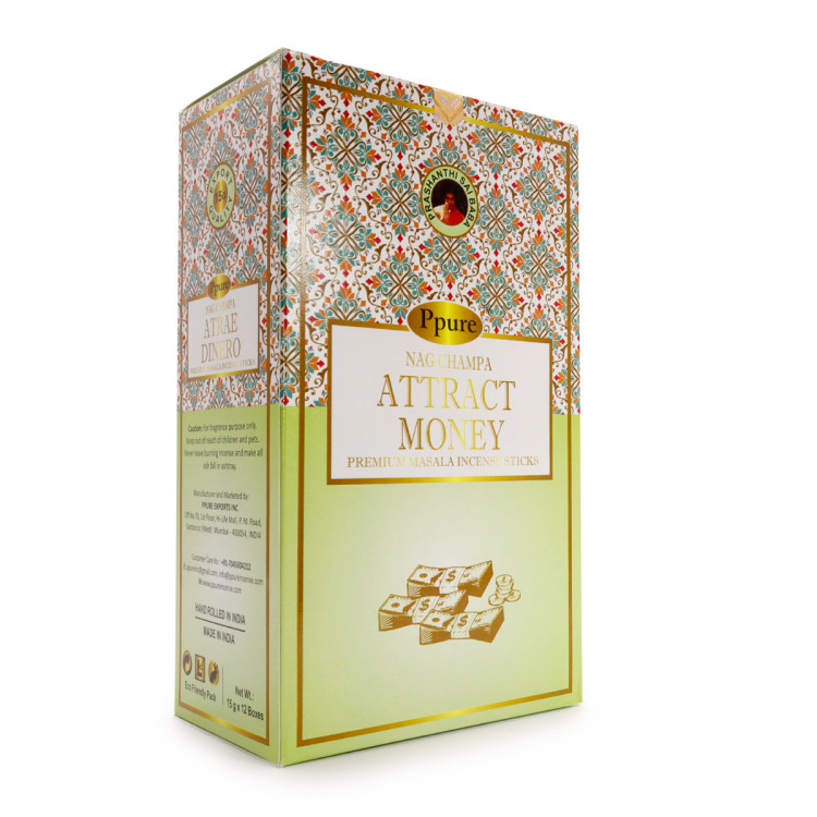 Благовония Ppure 15гр Attract Money  аромапалочки уп-12шт