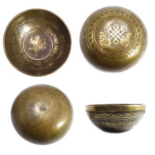 Чаша поющая ГАНЕШ ручная ковка 9 металлов вес от 1600 до 1800г d-23см h-10см ХРУПКОЕ