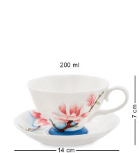 Чайный сервиз на 6 персон "Цветущая сакура" (Pavone)