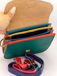 Сумка натуральная кожа через плечо