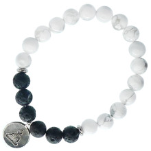 BX Браслет с подвеской на Просветление (Будда) камень,8мм