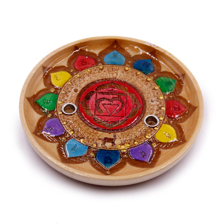 Подставка  под благовония Муладхара чакра Первая Красная 10см