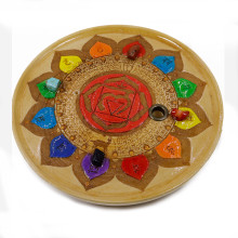 Подставка  под благовония Муладхара чакра Первая Красная 10см