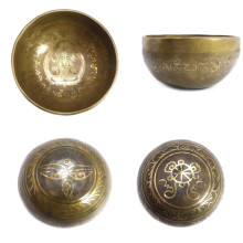 Чаша поющая ЛАКШМИ ручная ковка 9 металлов вес от 300 до 450г d-12,5см h-7см ХРУПКОЕ