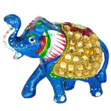 WCH07-1 Слон статуэтка 9х7,5х4,5см, полимерная глина, цвет в ассорт.