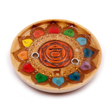 Подставка под благовония Свадхистана-чакра 10см Ораньжевая Подставка под благовония Свадхистана-чакра 10см Ораньжевая