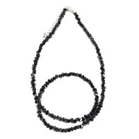 Бусы Черное мерцание уп-2шт чешское стекло алмазная огранка