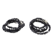 Бусы Черное мерцание уп-2шт чешское стекло алмазная огранка Бусы Черное мерцание уп-2шт чешское стекло алмазная огранка