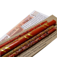 Набор свечей с рунами Денежный поток Феху, травы Гвоздика, Меллиса, Вербена уп-5шт 16см