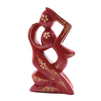 Статуэтка абстракция RED Горячий поцелуй 20см дерево Албезия