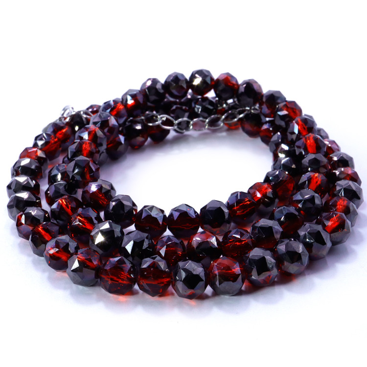 Бусы хрусталь, алмазная огранка Вечерние 6мм