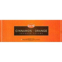 Благовония HEM, шестигранники, Cinnamon Orange КОРИЦА-АПЕЛЬСИН 