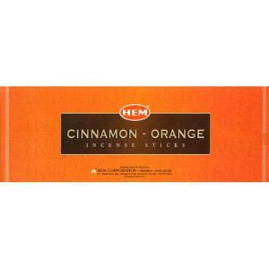Благовония HEM, шестигранники, Cinnamon Orange КОРИЦА-АПЕЛЬСИН 