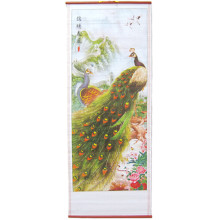 W-05 Панно-свиток Павлины 76х31,5см