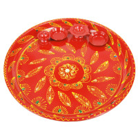 800-11 Поднос для пуджи 27,5см, металл