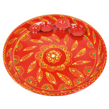 800-11 Поднос для пуджи 27,5см, металл