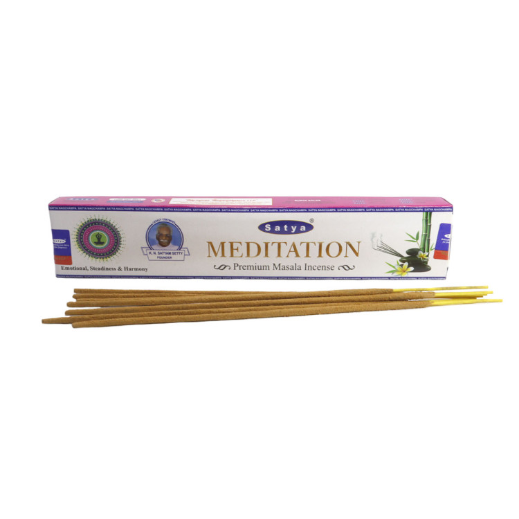 Благовония Satya 15gm Meditation Premium  Медитация премиум уп-12шт
