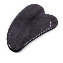 Скребок гуаша Нефрит борется с возрастными изменениями кожи и повышает ее упругость