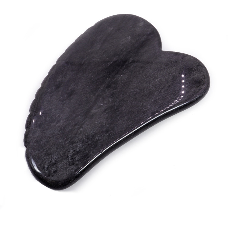 Скребок гуаша Нефрит борется с возрастными изменениями кожи и повышает ее упругость