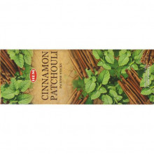 Благовония HEM, шестигранники, Cinnamon Patchouli КОРИЦА -ПАЧУЛИ 
