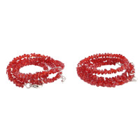 Бусы Кровь Дракона уп-2шт чешское стекло алмазная огранка