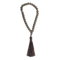 Четки из камня 33 бусины Раухтопаз 10см