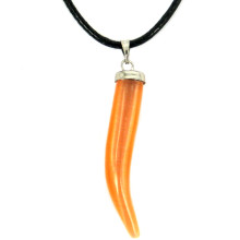 AK26 Талисман из камня на Карьеру (Koшaчий глaз оранжевый), со шнурком