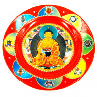 TAR42 Тарелка декоративная Будда 20см керамика