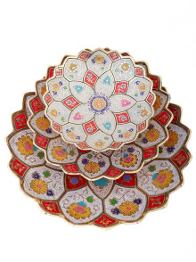 Ваза фруктовница набор из 3-х Фр1572/2 (эмаль) Ваза фруктовница набор из 3-х Фр1572/2 (эмаль)