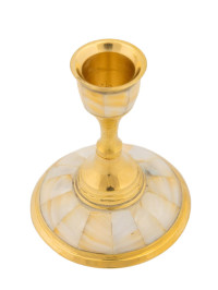 Подсвечник на 1 свечу с перлам.