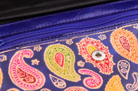 Кошелек кожа ручной принт  101/7