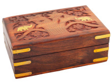 Шкатулка с инкрустацией (дерево) Шк8