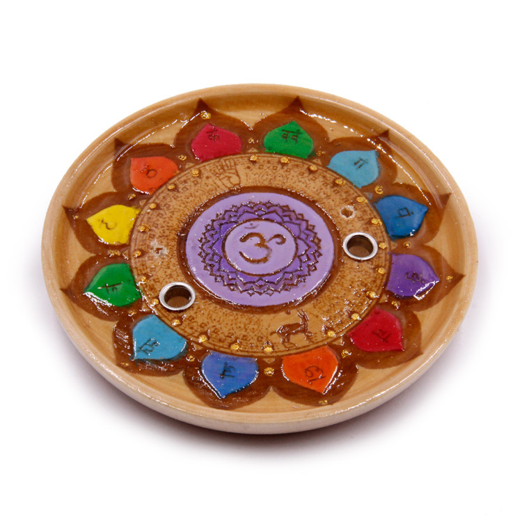 Подставка  под благовония Сахасрара-чакра 10см Фиолетовая Седьмая