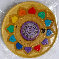 Подставка  под благовония Сахасрара-чакра 10см Фиолетовая Седьмая